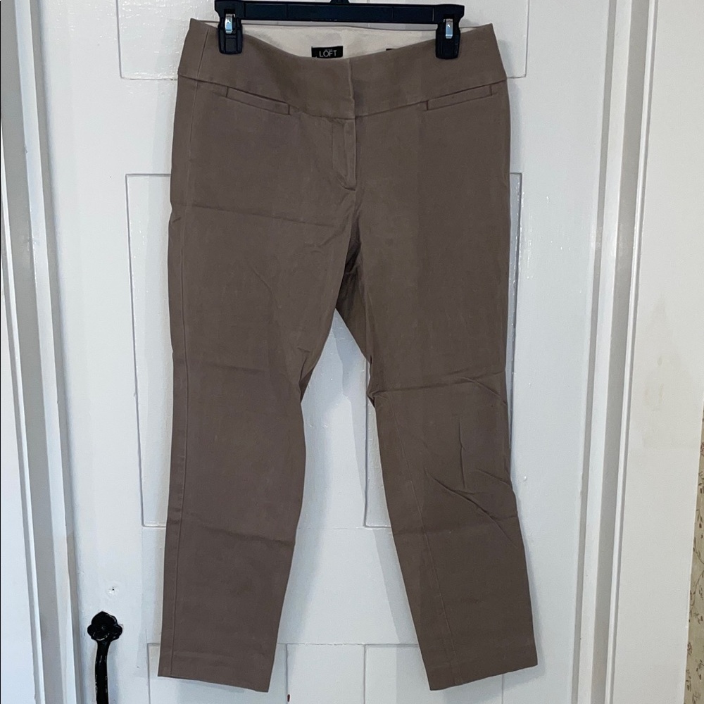 LOFT Taupe Trousers